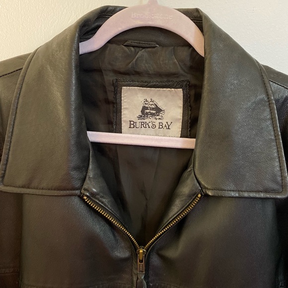 Burk’s Bay Leather Jacket Vintage - Picture 4 of 8
